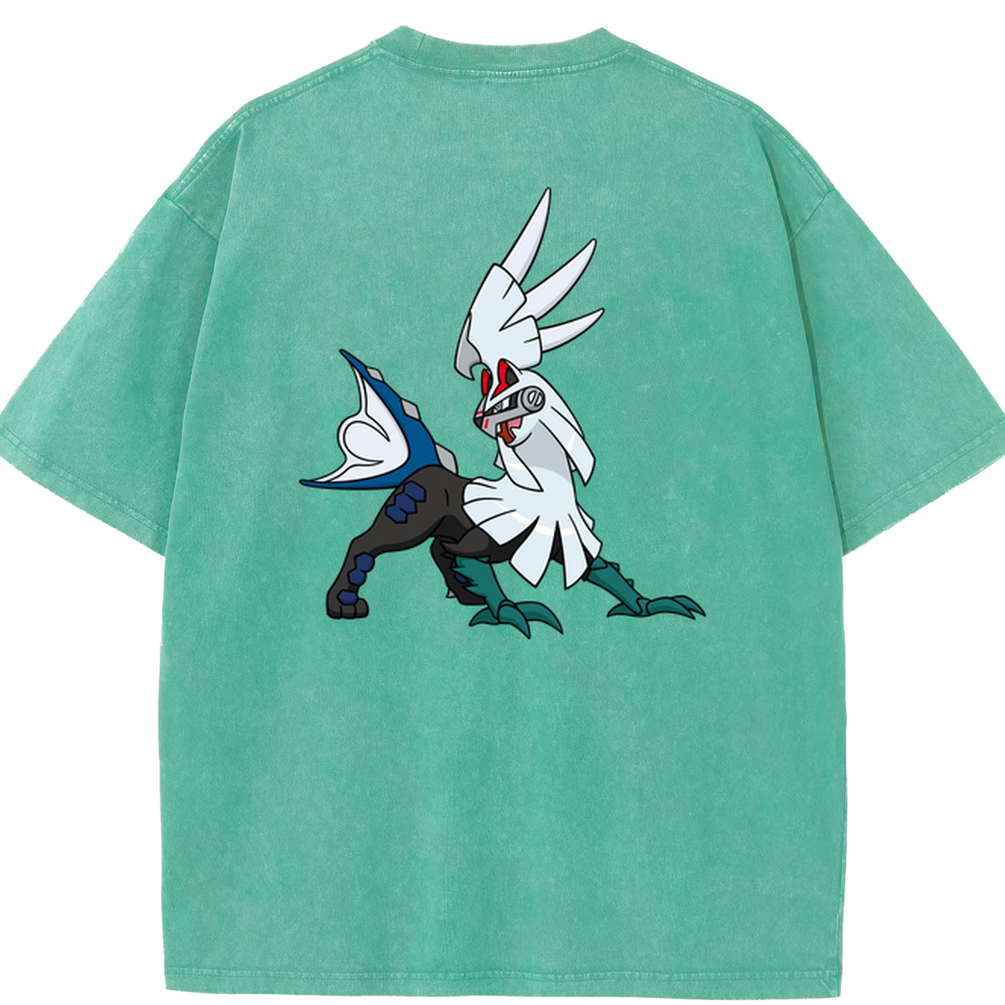 （画像用） ポケットモンスター Pokémon 綿100% ヴィンテージ風 半袖Tシャツ（背面プリント）